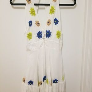 PIPER BY TOWNSEN White dress, size s, flower print